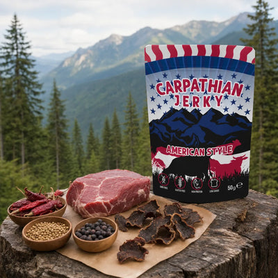 Carpaťanská jerky amerického stylu