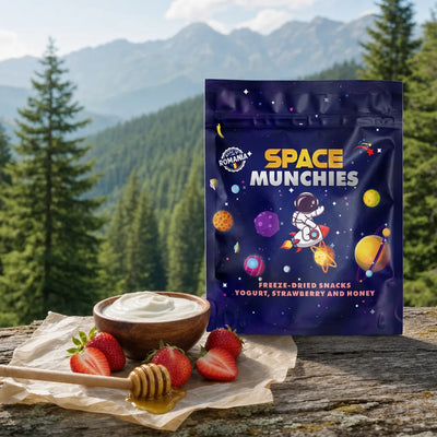 Space Munchies Lyofilizovaný Jogurt s Jahodou a Medem