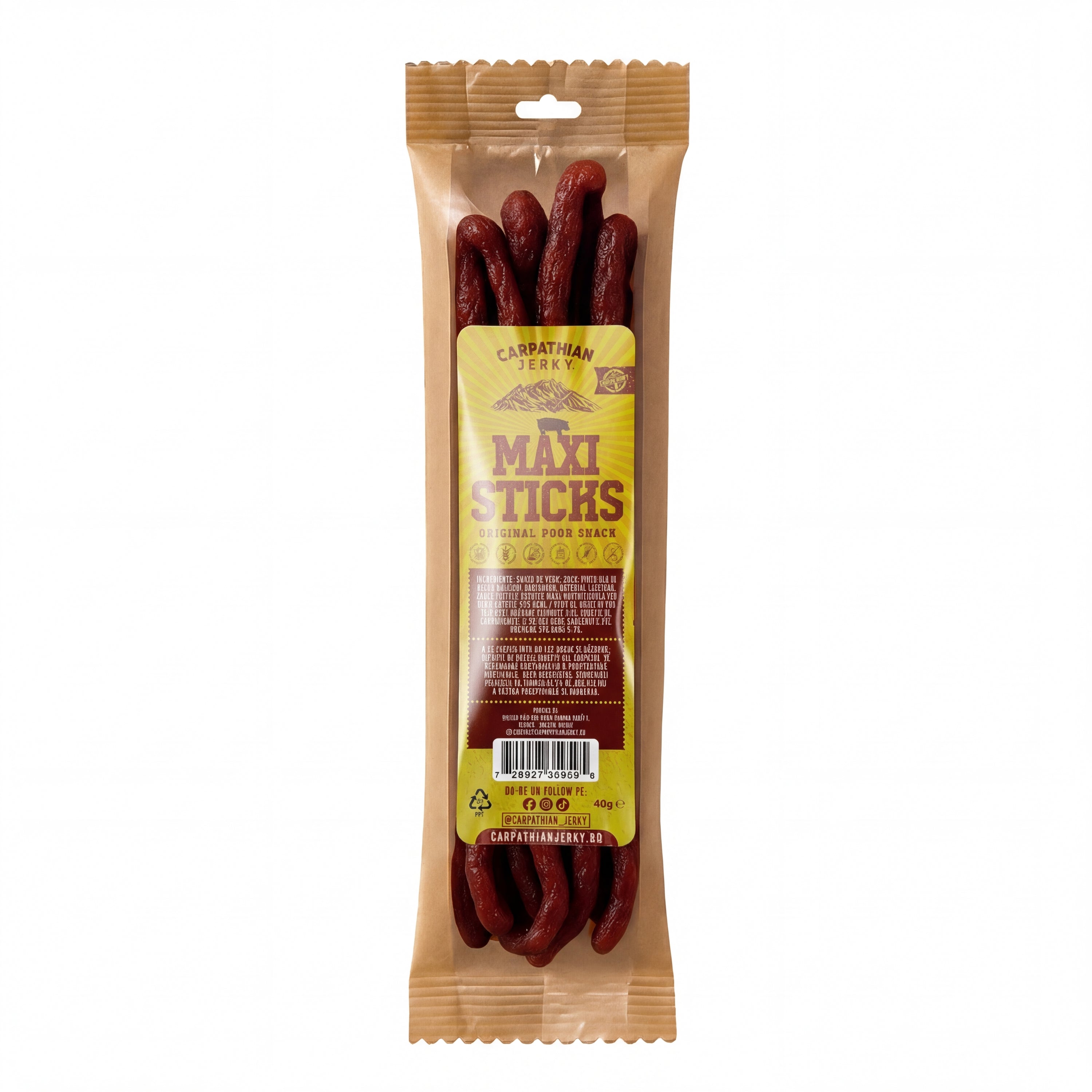 Carpathian Jerky Maxi Sticks 40g FREE