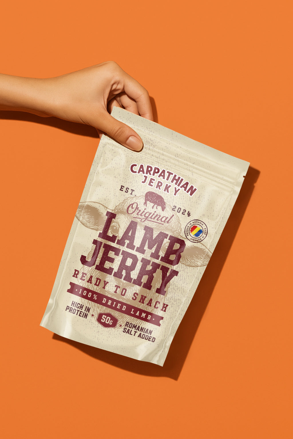 Originální jehněčí jerky